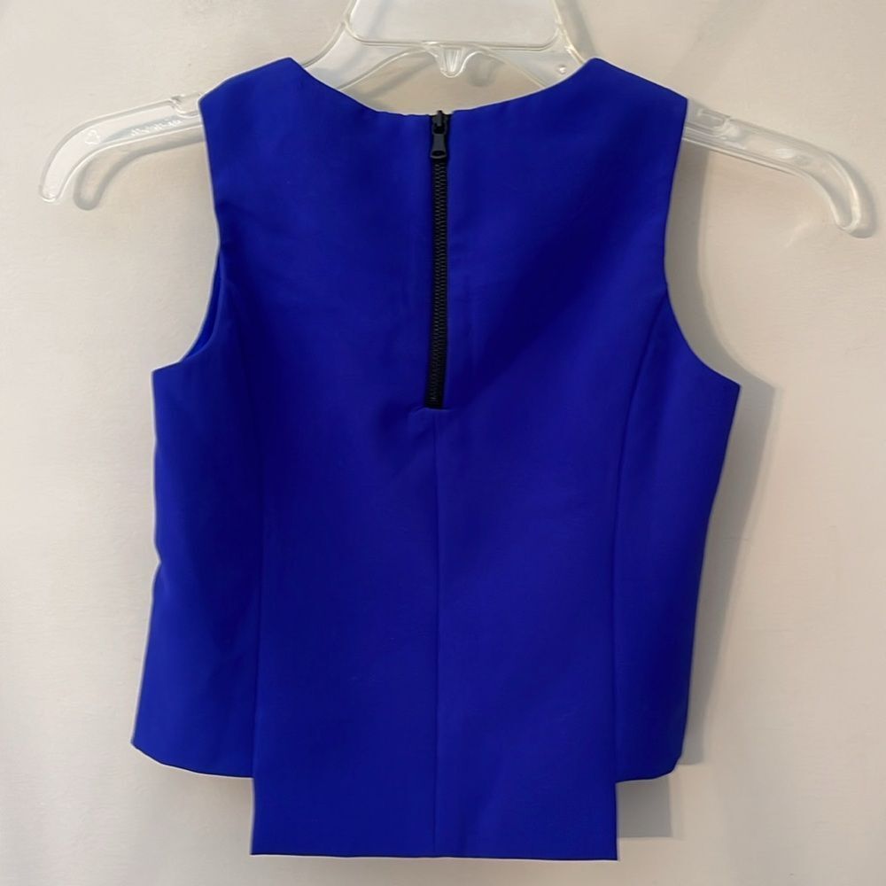 Milly Minis Cady Seamed Top Size 8 Sapphire Blue New with Tags - Picture 8 of 13